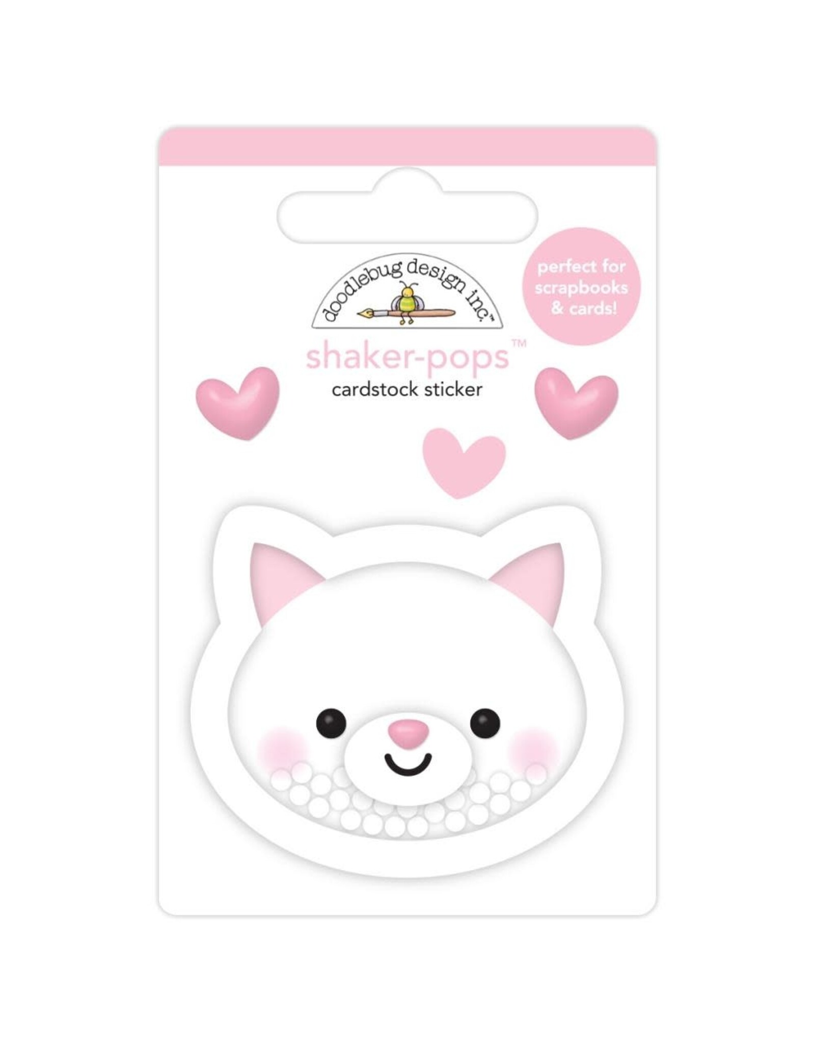 DOODLEBUG DESIGN DOODLEBUG DESIGN HERE KITTY SHAKER-POPS STICKERS