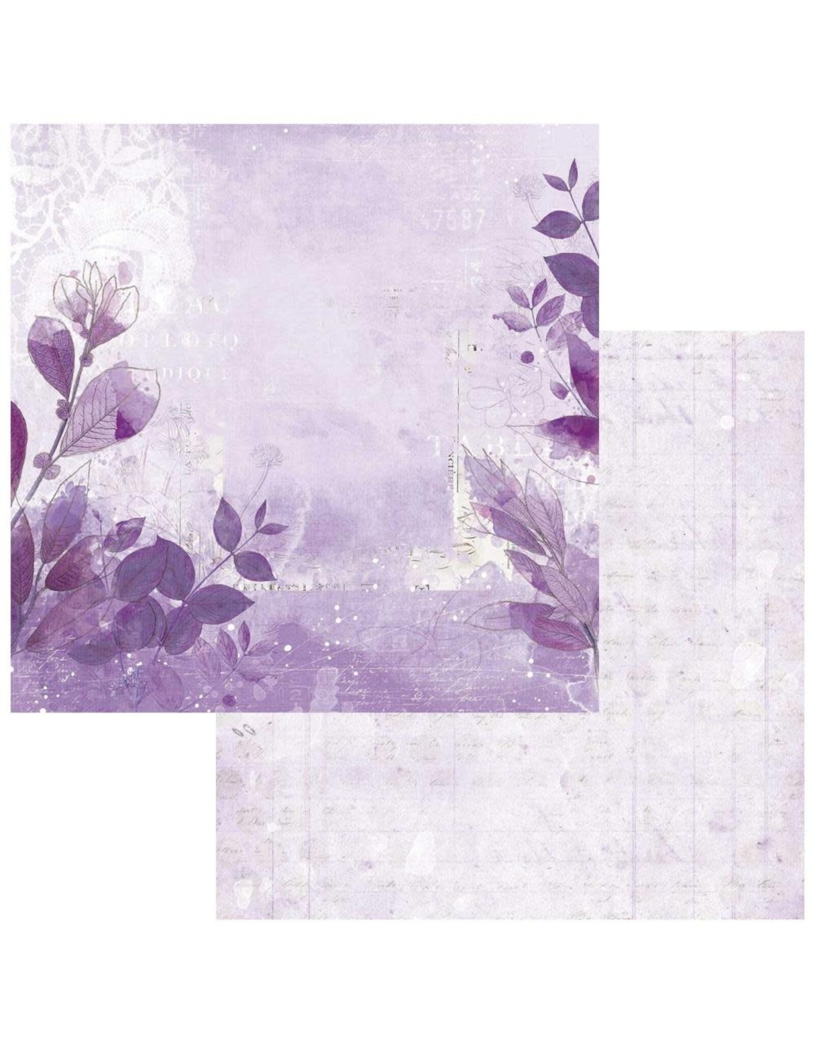 49 AND MARKET 49 AND MARKET COLOR SWATCH LAVENDER PAPER #3 12x12 CARDSTOCK