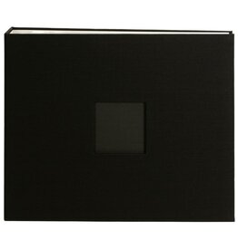 AMERICAN CRAFTS AMERICAN CRAFTS MEMOROLOGY BLACK D RING CLOTH ALBUM WITH WINDOW