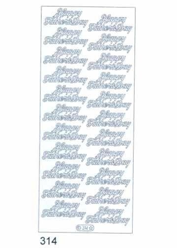 STARFORM STARFORM HAPPY FATHERS DAY SILVER PEEL OFFS