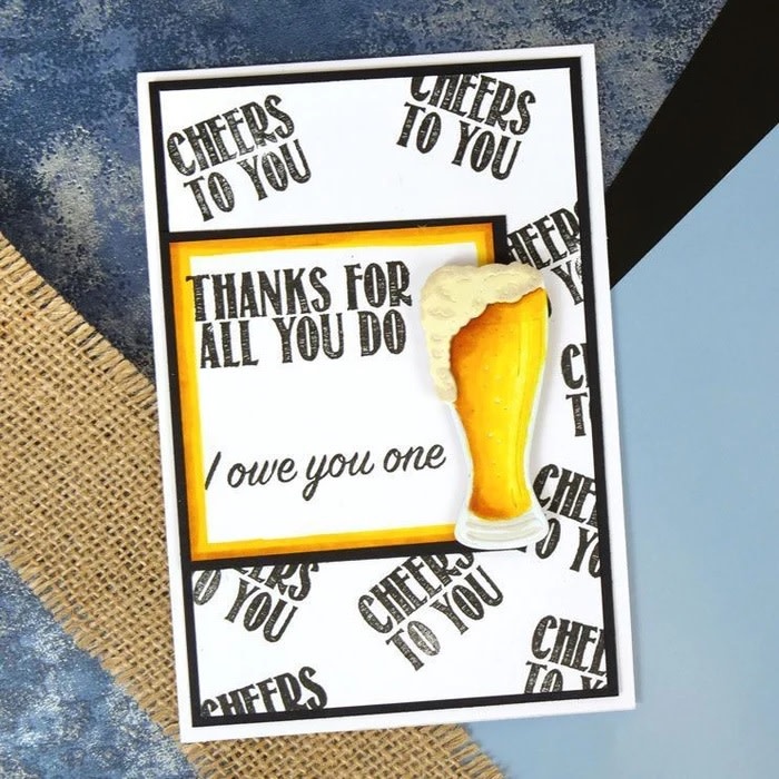 HUNKYDORY CRAFTS LTD. HUNKYDORY FOR THE LOVE OF STAMPS MANLY GREETINGS CLEAR STAMP SET