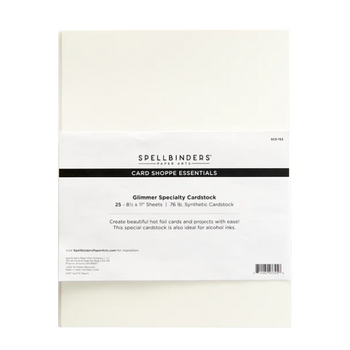 SPELLBINDERS SPELLBINDERS GLIMMER SPECIALITY CARD SHOPPE ESSENTIALS CARDSTOCK 8.5x11 25/PK