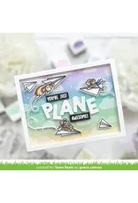 LAWN FAWN LAWN FAWN JUST PLANE AWESOME SENTIMENT TRAILS CLEAR STAMP SET