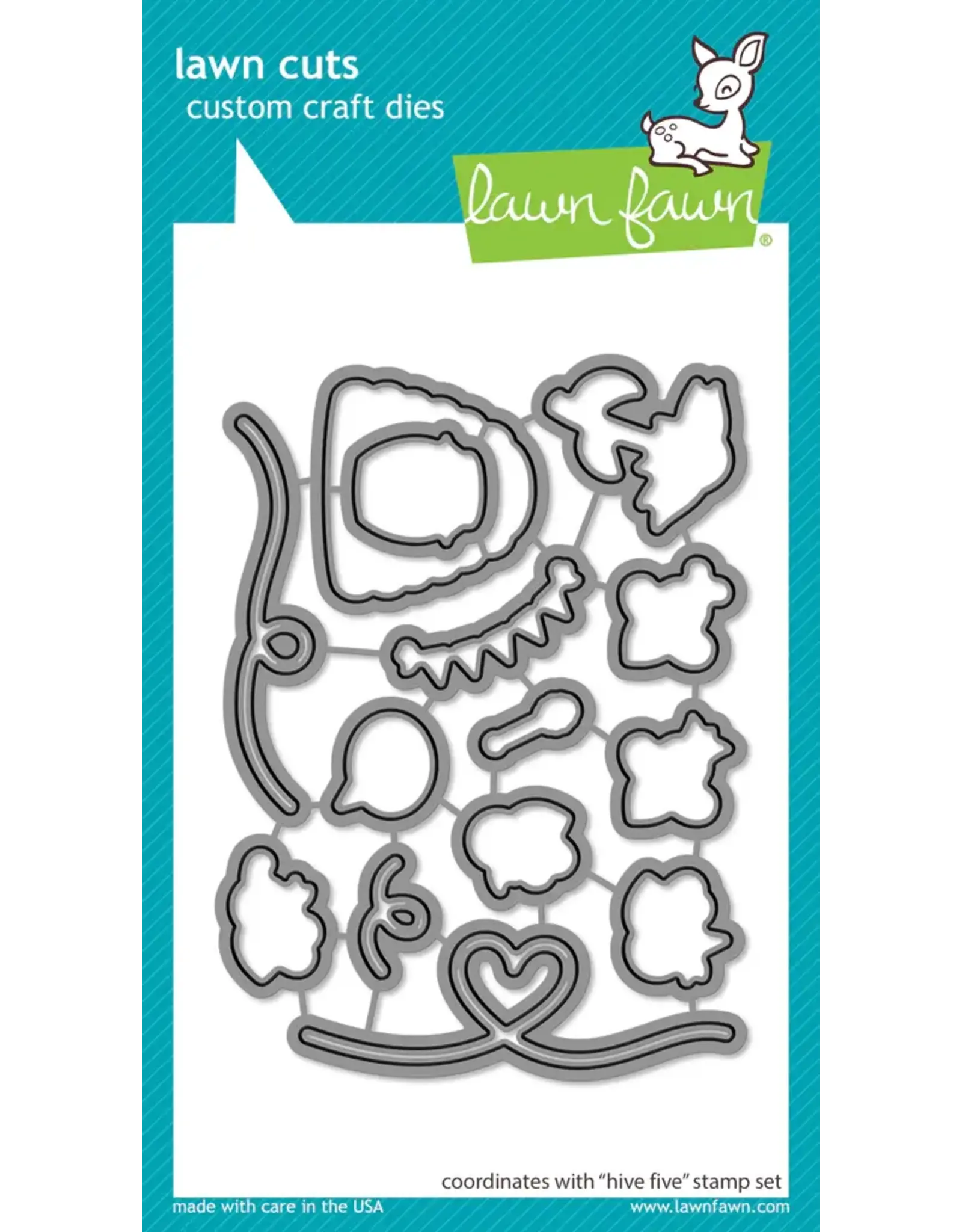 LAWN FAWN LAWN FAWN HIVE FIVE DIE SET