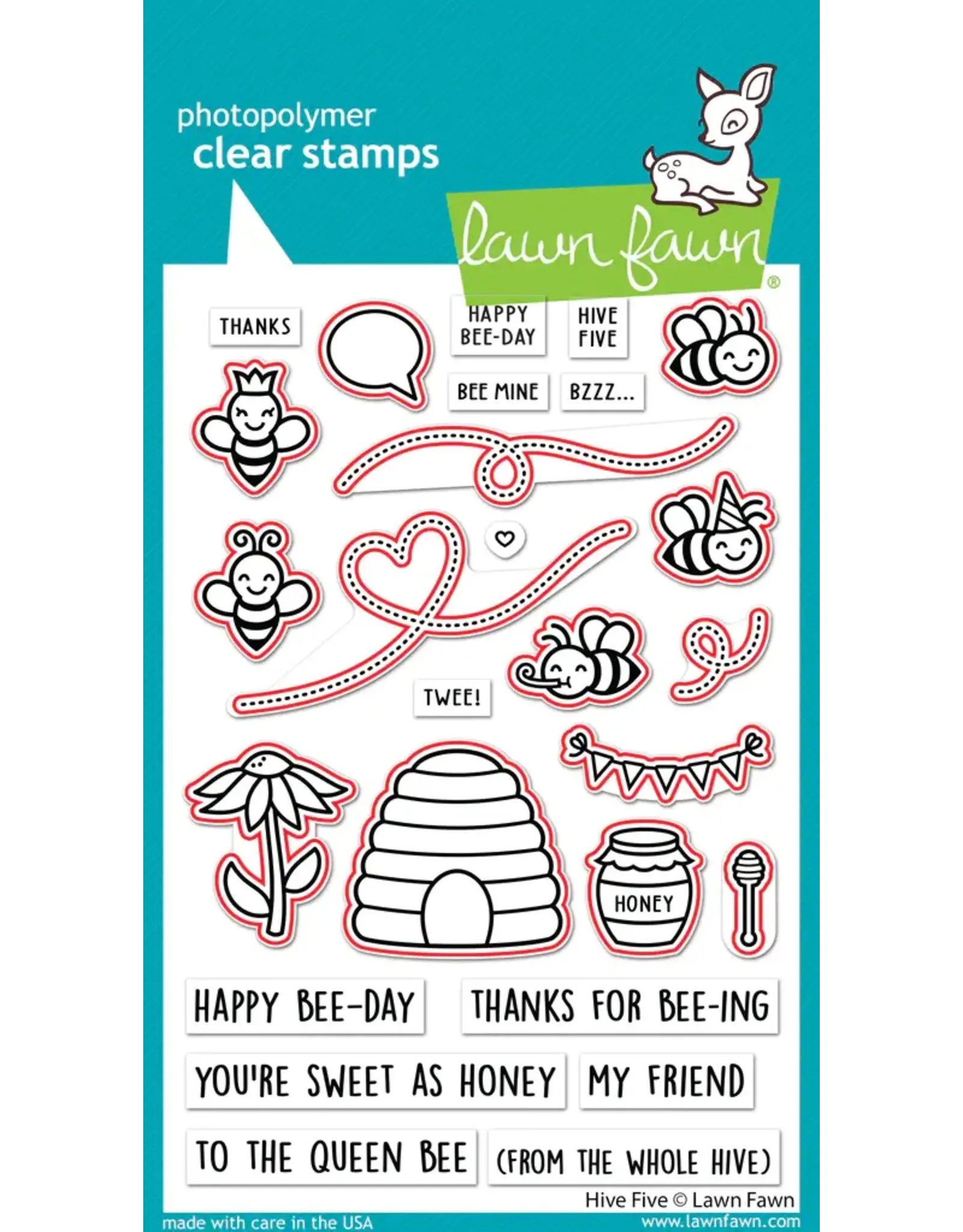LAWN FAWN LAWN FAWN HIVE FIVE DIE SET
