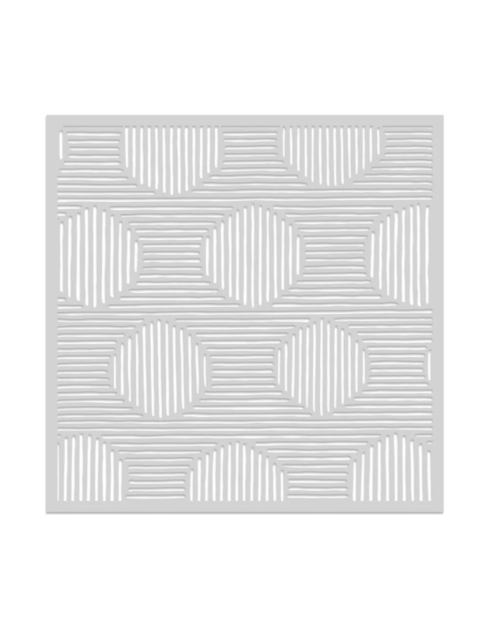 HERO ARTS HERO ARTS STENCIL SQUARE STRIPY 6X6 STENCIL