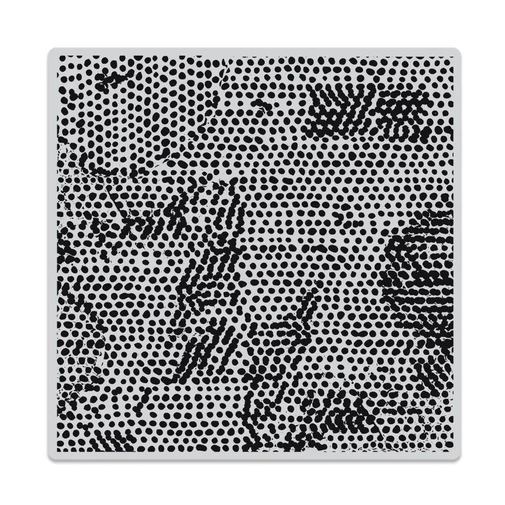 HERO ARTS HERO ARTS ROUGH DOT BOLD PRINTS 6x6 CLING STAMP