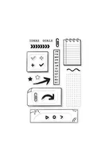 HERO ARTS HERO ARTS POLY CLEAR ESSENTIAL JOUNALING CLEAR STAMP SET