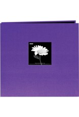 PIONEER PIONEER FABRIC MEMORY BOOK GRAPE PURPLE POST-BOUND 12"X12" ALBUM WITH WINDOW