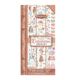 STAMPERIA STAMPERIA VICKY PAPAIOANNOU CREATE HAPPINESS OH LA LA! COLLECTABLES 6x12 PAPER PACK 10 SHEETS
