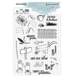 DIY & CIE DIY & CIE DANS MON JARDIN CLEAR STAMP SET