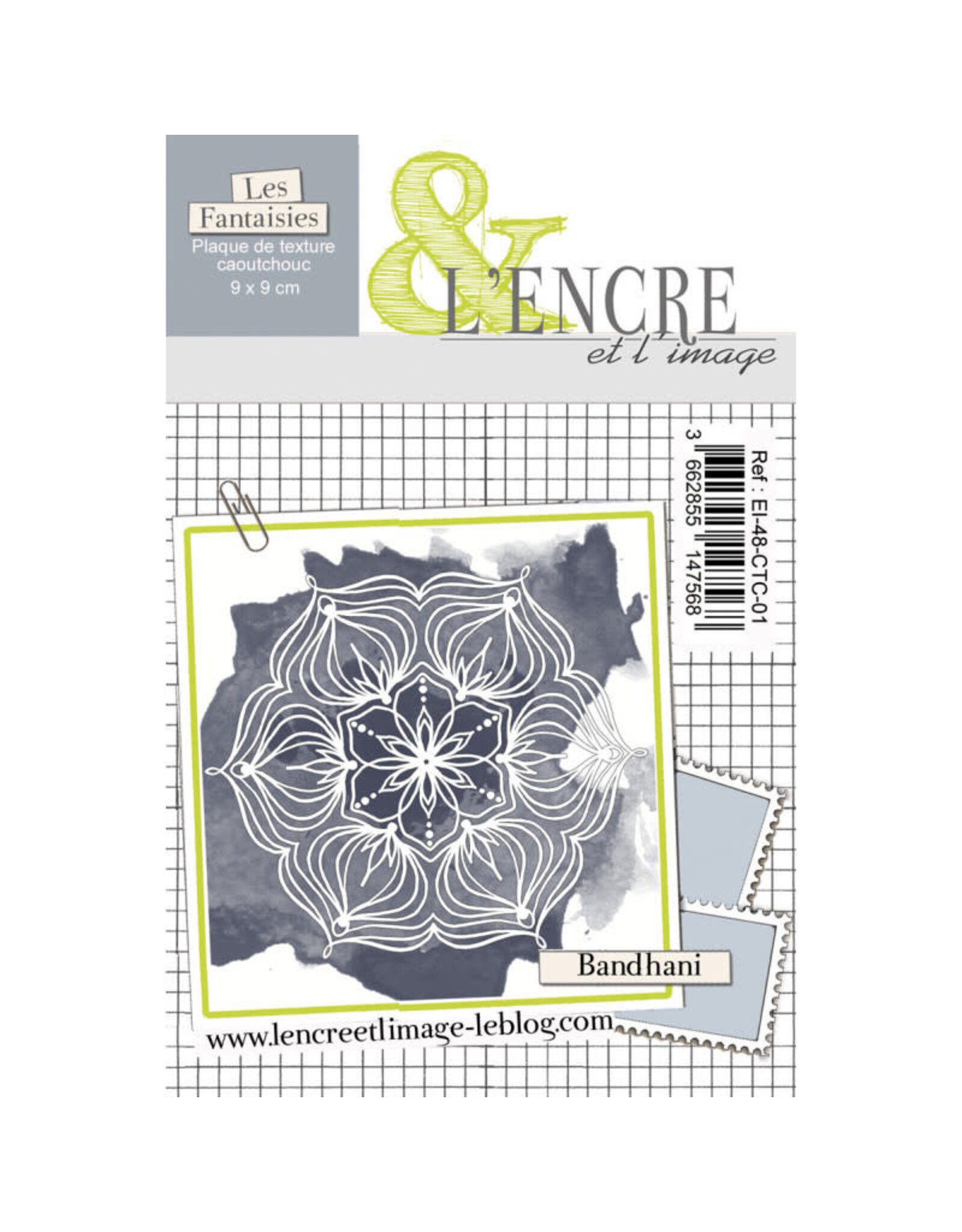 L'ENCRE ET L'IMAGE L'ENCRE ET L'IMAGE LES FANTAISIES BANDHANI A6 CLING STAMP