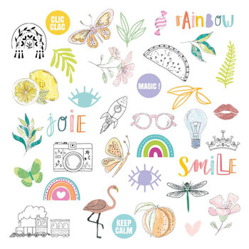LES ATELIERS DE KARINE LES ATELIERS DE KARINE RAINBOW VELLUM DIE CUTS CALQUE