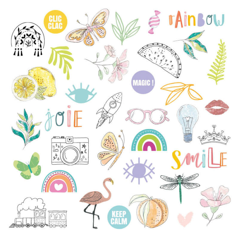 LES ATELIERS DE KARINE LES ATELIERS DE KARINE RAINBOW VELLUM DIE CUTS CALQUE
