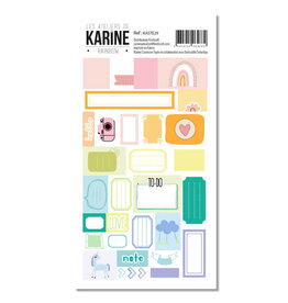 LES ATELIERS DE KARINE LES ATELIERS DE KARINE RAINBOW STICKERS ÉTIQUETTES