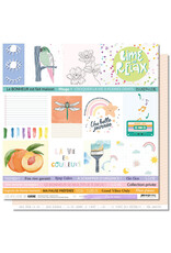 LES ATELIERS DE KARINE LES ATELIERS DE KARINE RAINBOW TIME TO RELAX 12x12 CARDSTOCK