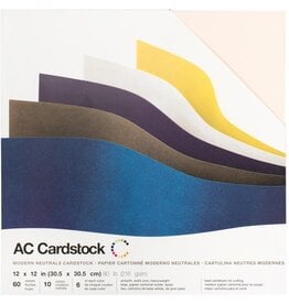 AMERICAN CRAFTS AMERICAN CRAFTS AC CARDSTOCK MODERN NEUTRALS 12X12 60PK