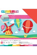 AMERICAN CRAFTS AMERICAN CRAFTS PRECISION  BRIGHT/TEXTURED CARDSTOCK 12X12 60PK