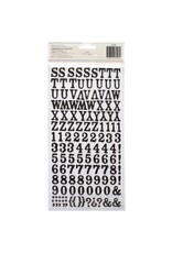 AMERICAN CRAFTS AMERICAN CRAFTS ROCKABY-BLACK GLITTER CHIPBOARD ALPHABET THICKERS