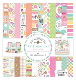 DOODLEBUG DESIGN DOODLEBUG DESIGN PRETTY KITTY COLLECTION KIT 12''x12''