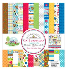 DOODLEBUG DESIGN DOODLEBUG DESIGN DOGGONE CUTE COLLECTION KIT 12''x12''