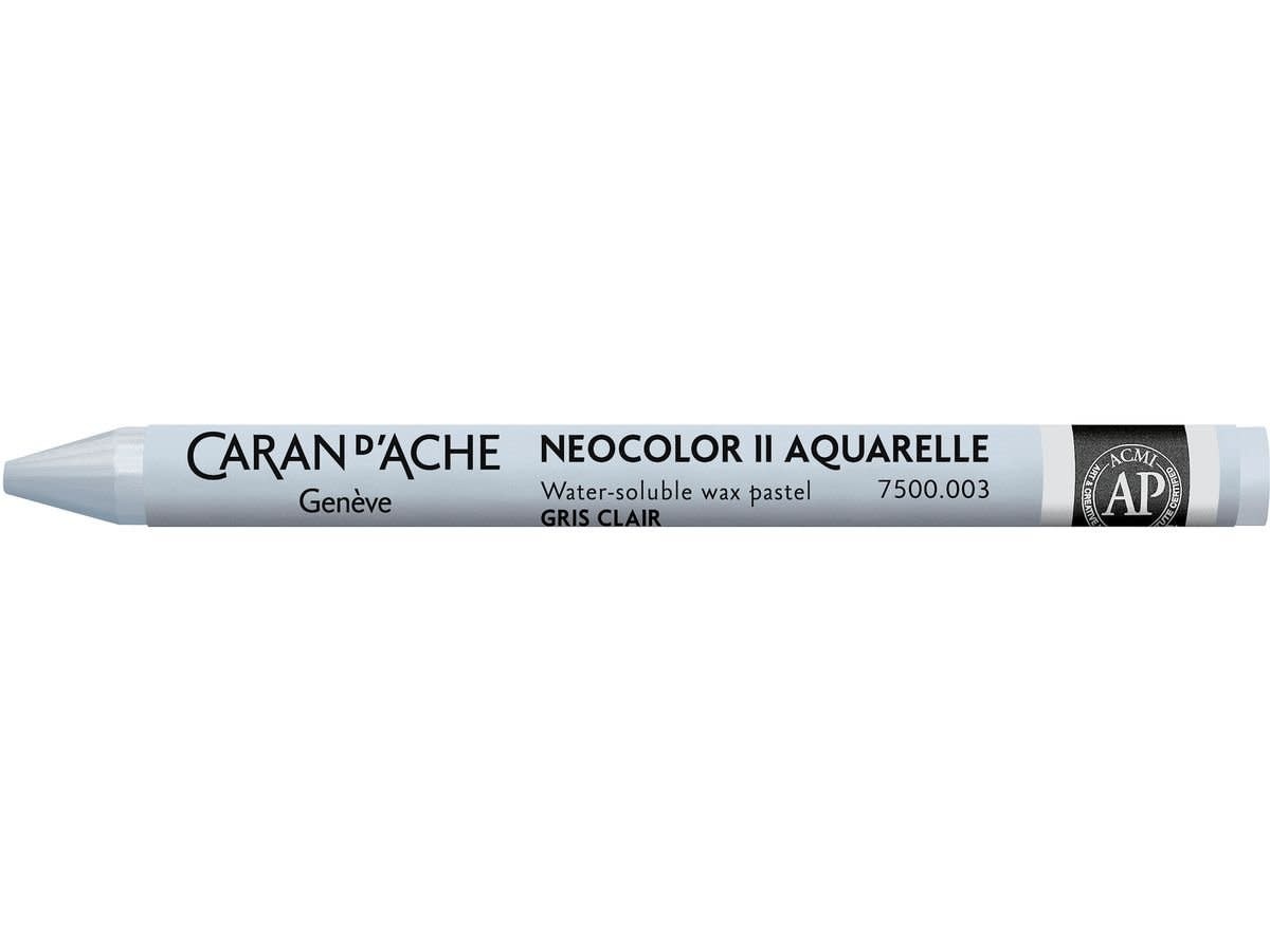 CARAN D'ACHE STEEL GREY NEOCOLOR II WATER-SOLUBLE WAX PASTEL