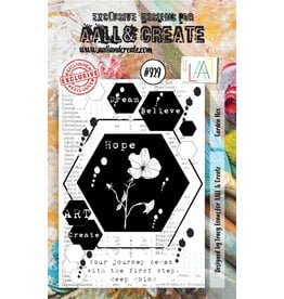 AALL & CREATE AALL & CREATE TRACY EVANS #929 GARDEN HEX A7 ACRYLIC STAMP SET