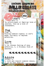 AALL & CREATE AALL & CREATE JANET KLEIN #938 DEFINE LOVE A7 ACRYLIC STAMP SET