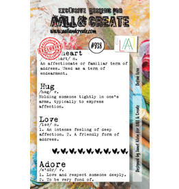 AALL & CREATE AALL & CREATE JANET KLEIN #938 DEFINE LOVE A7 ACRYLIC STAMP SET