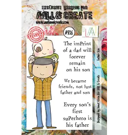 AALL & CREATE AALL & CREATE JANET KLEIN #936 FATHER SON A7 ACRYLIC STAMP SET