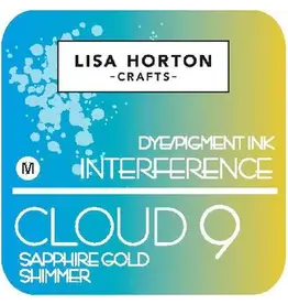 LISA HORTON CRAFTS LISA HORTON CRAFTS CLOUD 9 INTERFERENCE DYE/PIGMENT INK -SAPPHIRE GOLD SHIMMER