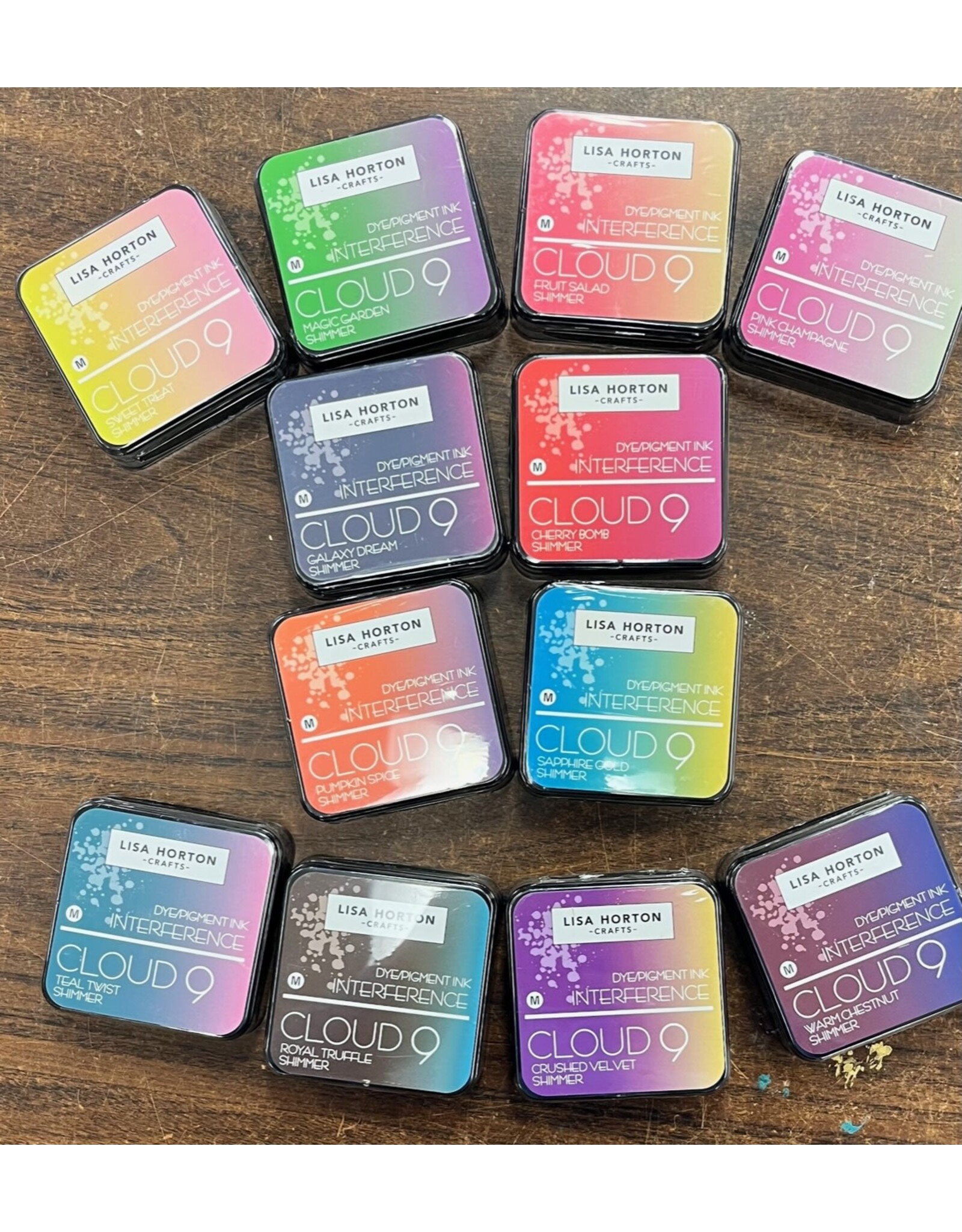 LISA HORTON CRAFTS CLOUD 9 INTERFERENCE DYE/PIGMENT INK BUNDLE PACK