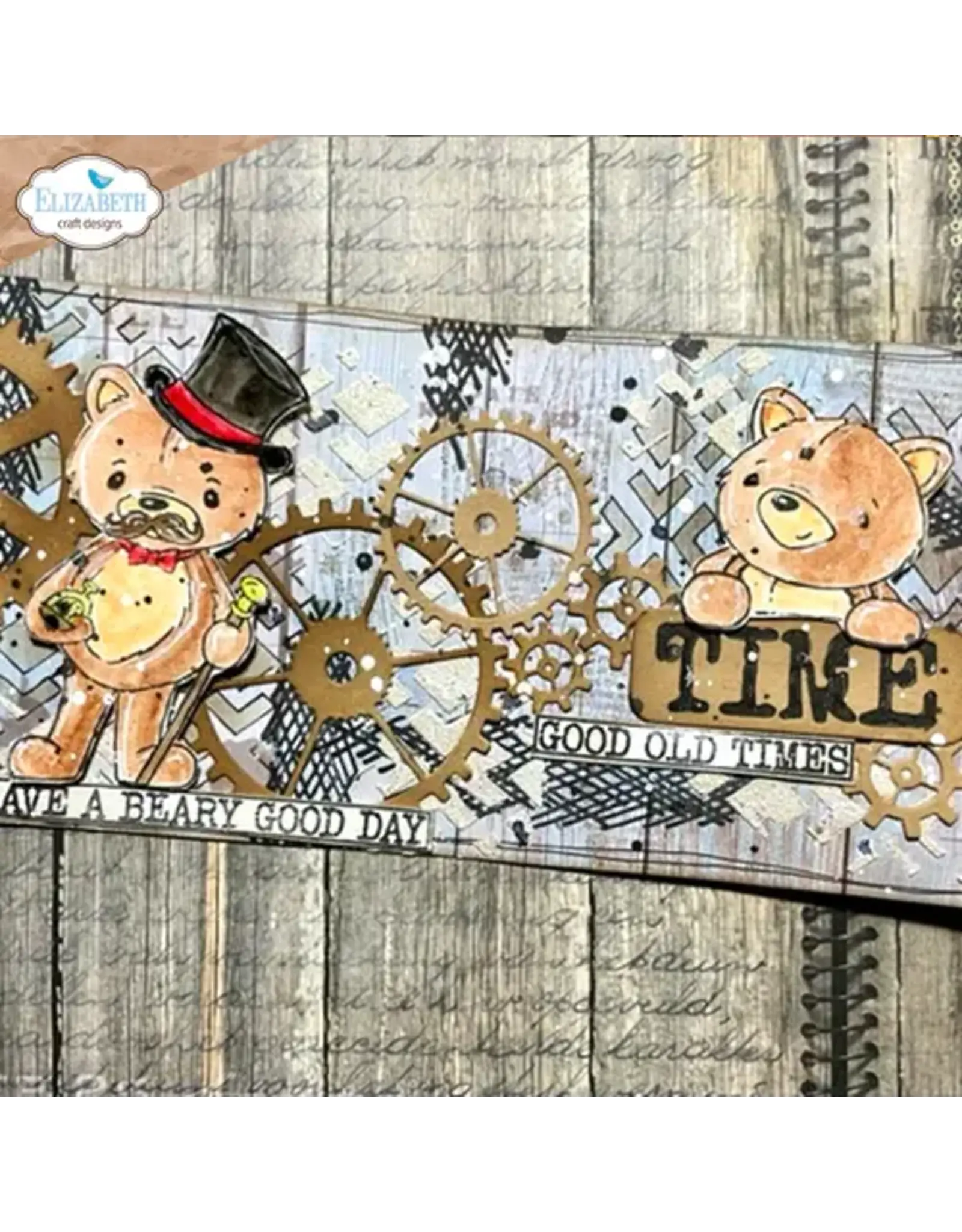 ELIZABETH CRAFT DESIGNS ELIZABETH CRAFT DESIGNS ART JOURNAL SPECIALS BY DEVID GOOD OLD TIMES CLEAR STAMP SET