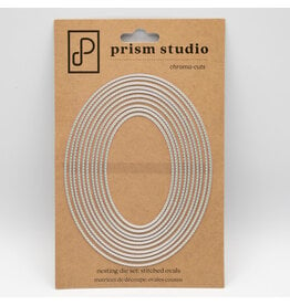 PRISM STUDIO PRISM STUDIO CHROMA-CUTS NESTING DIE SET: STITCHED OVALS DIE SET