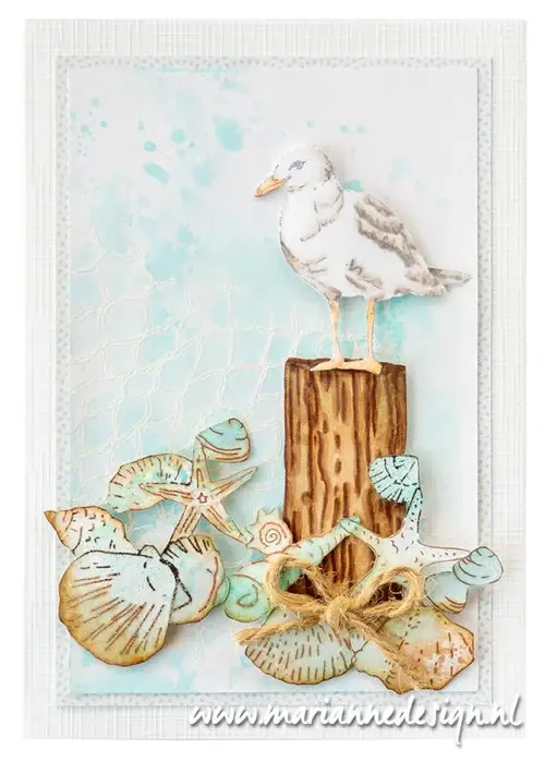 MARIANNE DESIGNs MARIANNE DESIGN TINY'S ART SEASHELLS CLEAR STAMP
