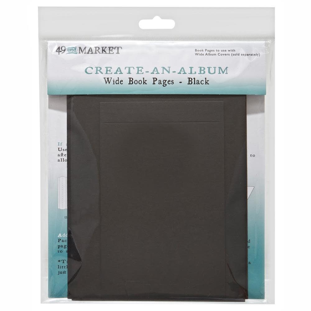 49 AND MARKET 49 AND MARKET CREATE-AN-ALBUM WIDE BOOK PAGES BLACK