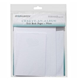 49 AND MARKET 49 AND MARKET CREATE-AN-ALBUM TALL BOOK PAGES WHITE