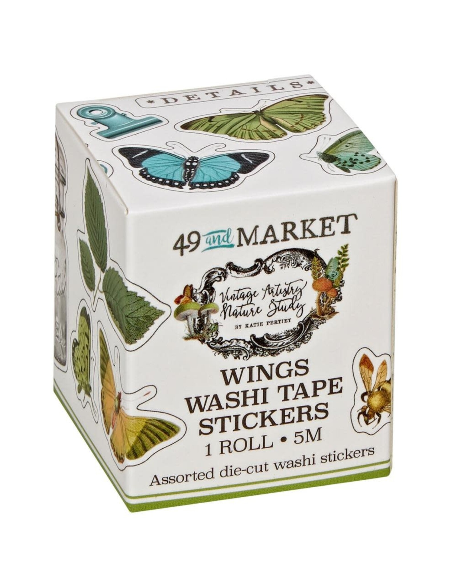 49 AND MARKET 49 AND MARKET VINTAGE ARTISTRY NATURE STUDY WINGS WASHI TAPE STICKERS