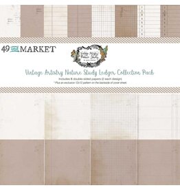 49 AND MARKET 49 AND MARKET VINTAGE ARTISTRY NATURE STUDY LEDGER 12x12 COLLECTION PACK