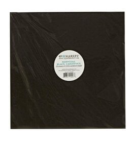 49 AND MARKET 49 AND MARKET ESSENTIAL BLACK 12x12 CARDSTOCK 20/PK