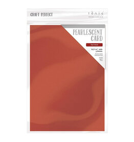 TONIC TONIC STUDIOS PEARLESCENT CARDSTOCK RED VELVET 8.5X11 5PK