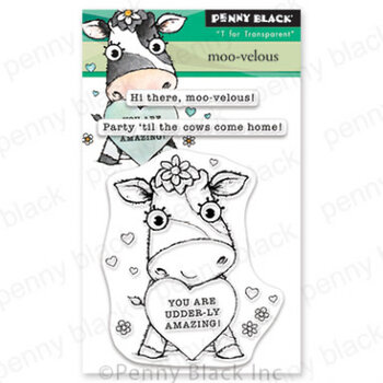 PENNY BLACK PENNY BLACK MOO-VELOUS MINI CLEAR STAMP SET