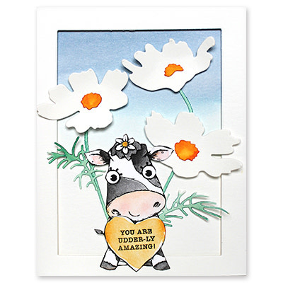 PENNY BLACK PENNY BLACK MOO-VELOUS MINI CLEAR STAMP SET