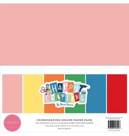 CARTA BELLA CARTA BELLA STEVEN DUNCAN HAPPY CRAFTING COORDINATING SOLIDS 12X12 PAPER PACK