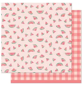LAWN FAWN LAWN FAWN FRUIT SALAD ONE IN A MELON 12X12 CARDSTOCK