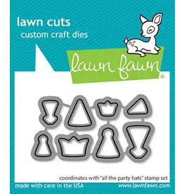 LAWN FAWN LAWN FAWN ALL THE PARTY HATS DIE SET