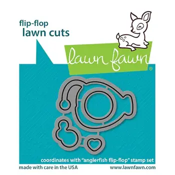 LAWN FAWN LAWN FAWN ANGLER FISH FLIP-FLOP DIE SET
