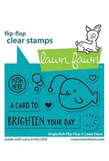 LAWN FAWN LAWN FAWN ANGLER FISH FLIP-FLOP CLEAR STAMP SET