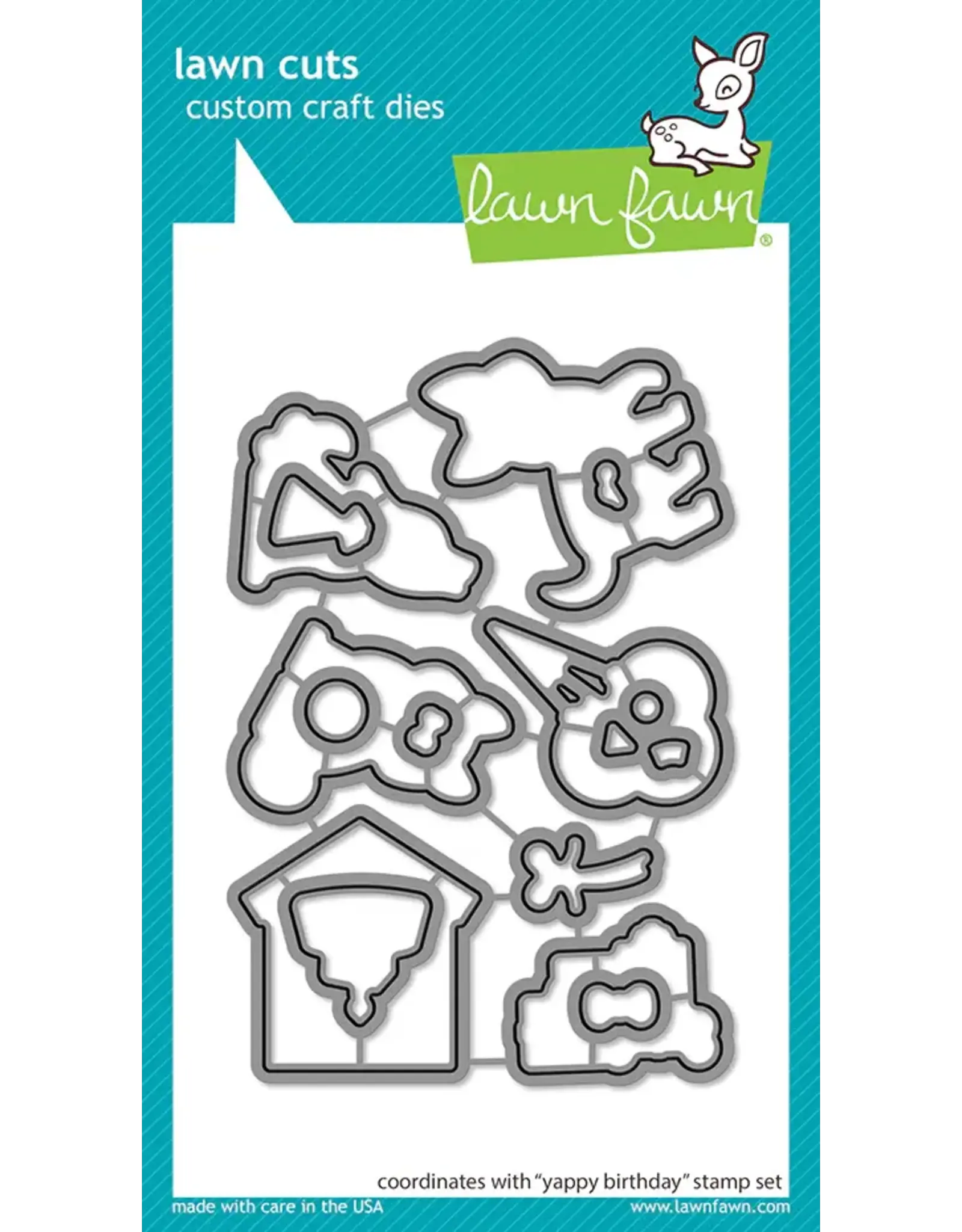 LAWN FAWN LAWN FAWN YAPPY BIRTHDAY DIE SET
