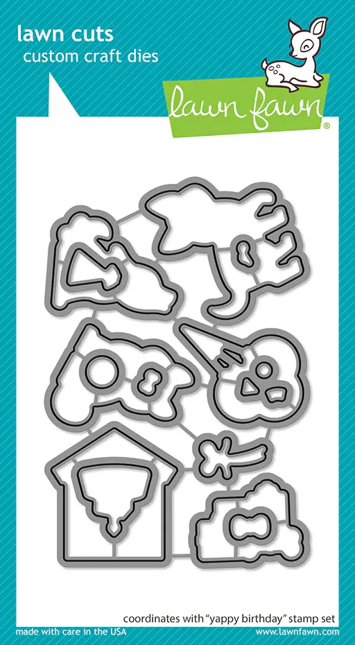 LAWN FAWN LAWN FAWN YAPPY BIRTHDAY DIE SET